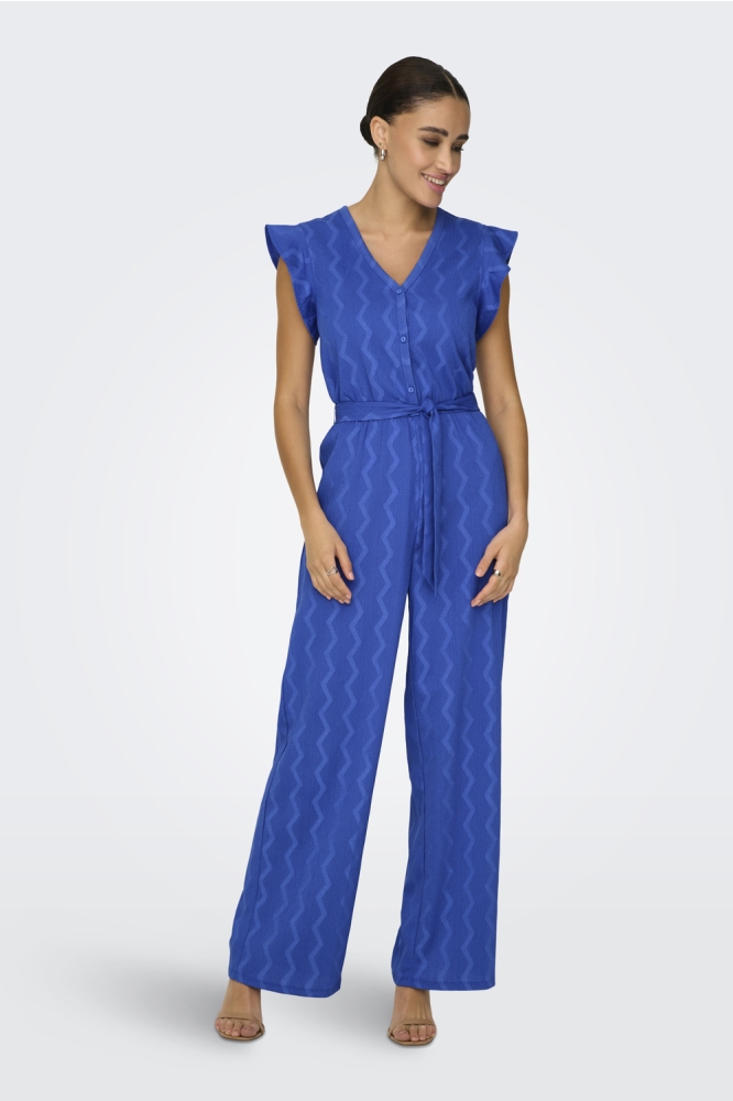 ONLDIA S/S V NECK JUMPSUIT CS JRS 15357551 DAZZLING BLUE